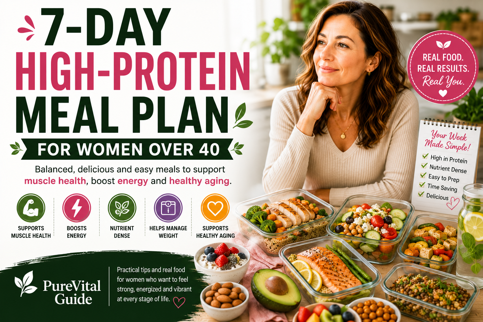 7-Day High-Protein Meal Plan for Women Over 40