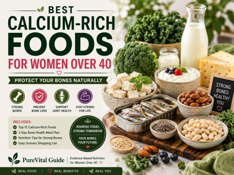 Best Calcium-Rich Foods for Women Over 40: Protect Your Bones Naturally