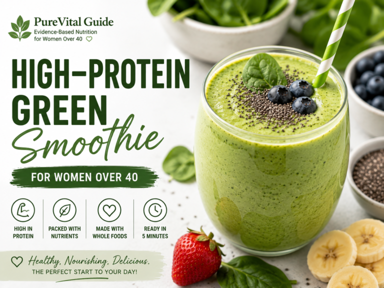 High-Protein Green Smoothie for Women Over 40: Easy & Nutritious Recipe