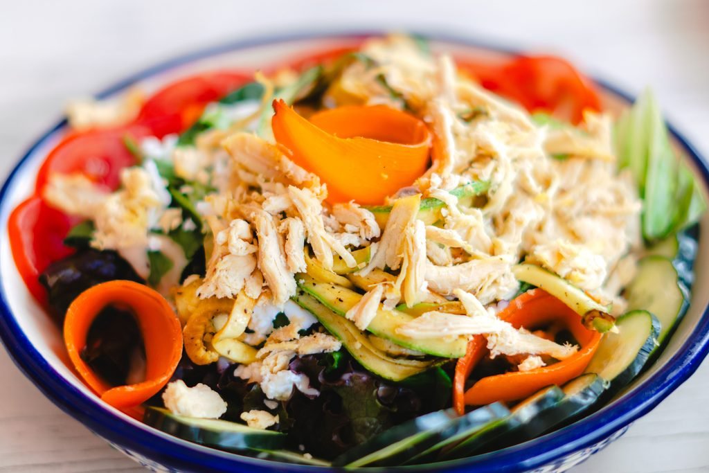high-protein-chicken-avocado-salad