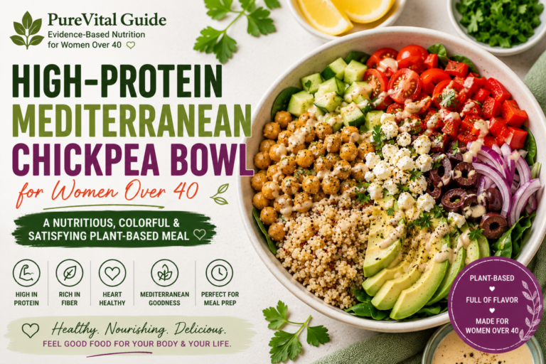 High-Protein Mediterranean Chickpea Bowl for Women Over 40