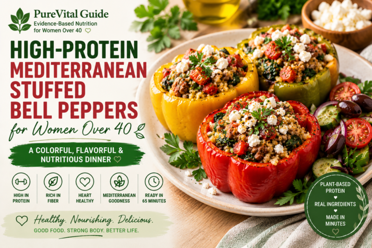 High-Protein Mediterranean Stuffed Bell Peppers for Women Over 40
