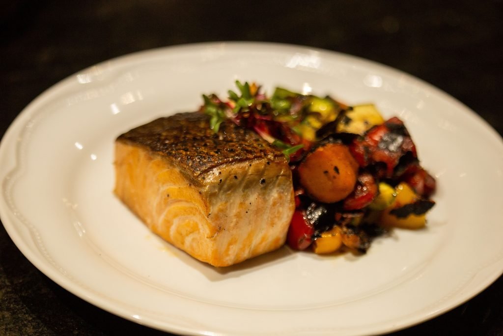 High-Protein Baked Salmon with Roasted Vegetables for Women Over 40