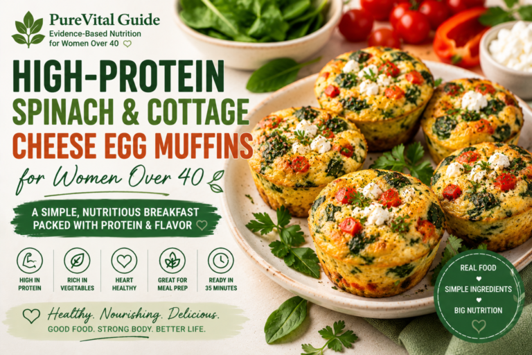 High-Protein Spinach & Cottage Cheese Egg Muffins for Women Over 40